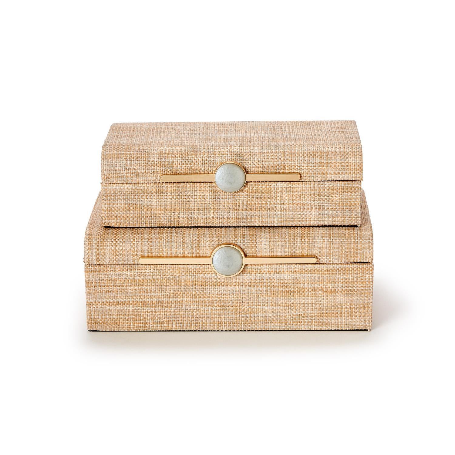 Monaco Natural Grass Nested Boxes - 2 Sizes