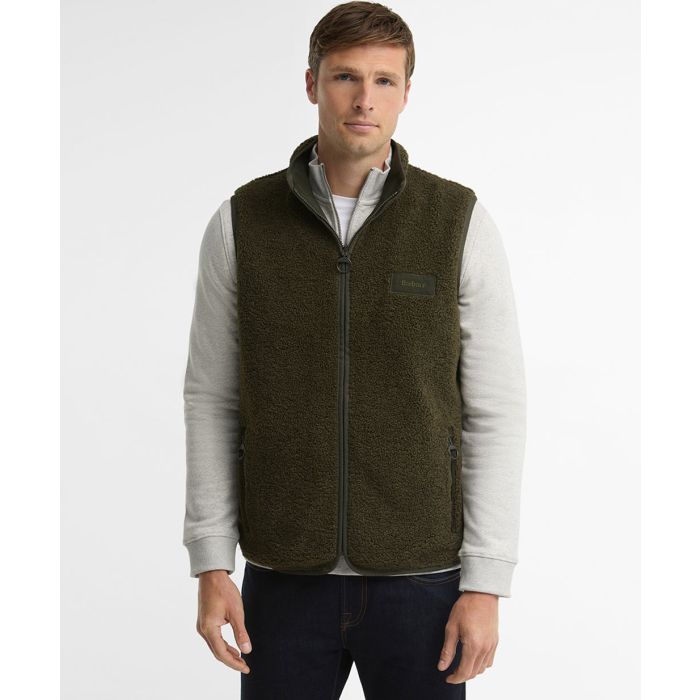 Barbour Reversible Fleece Gilet | Sage