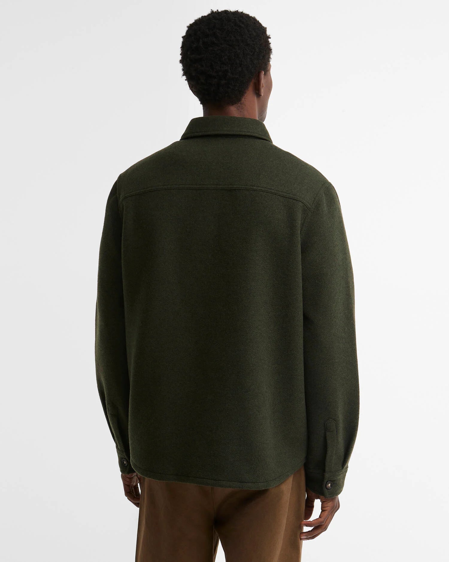 Barbour Marltown Tailored Wool Blend Overshirt | Sage