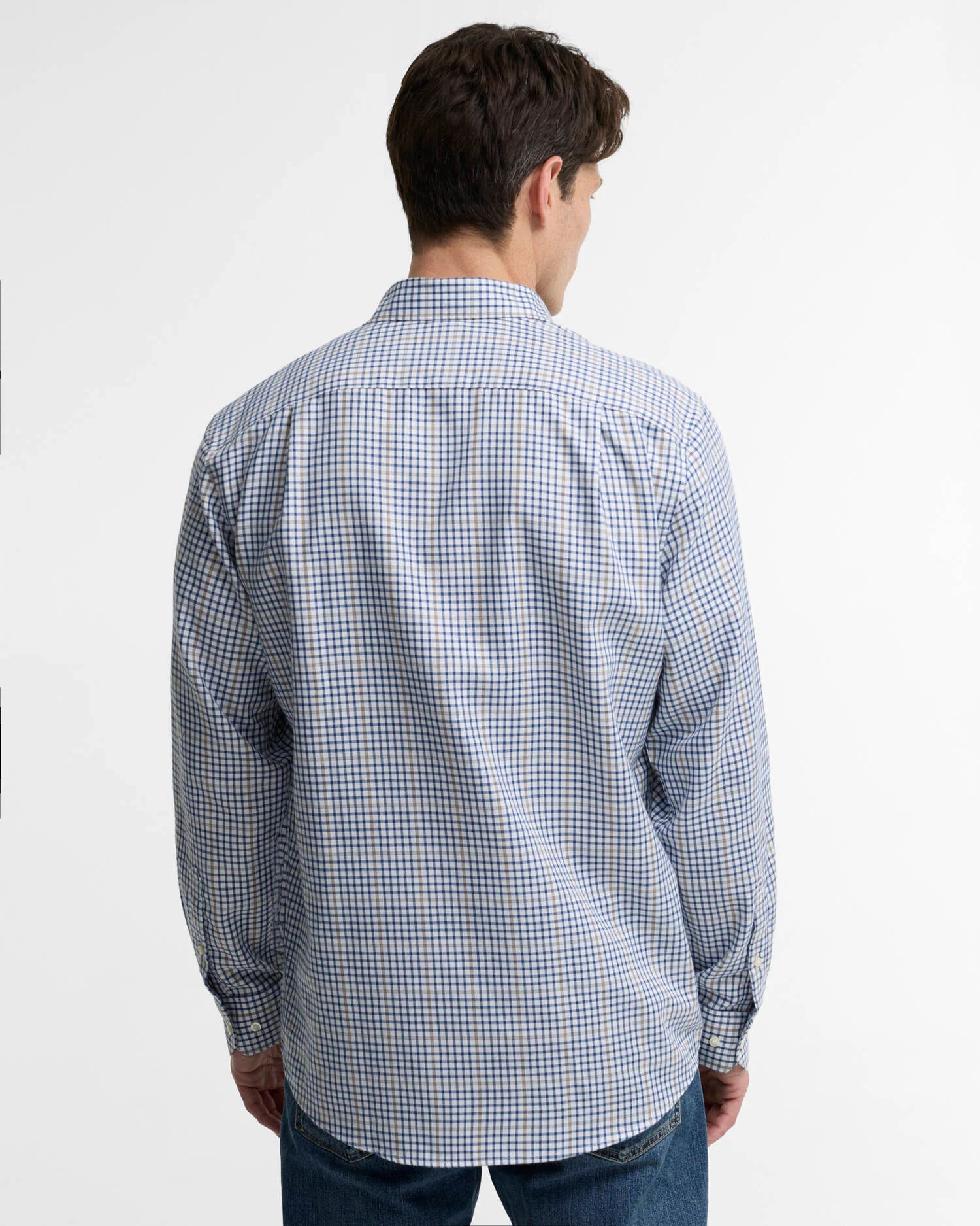 Barbour Henderson Regular Thermo Weave Checked Shirt | Deep Blue