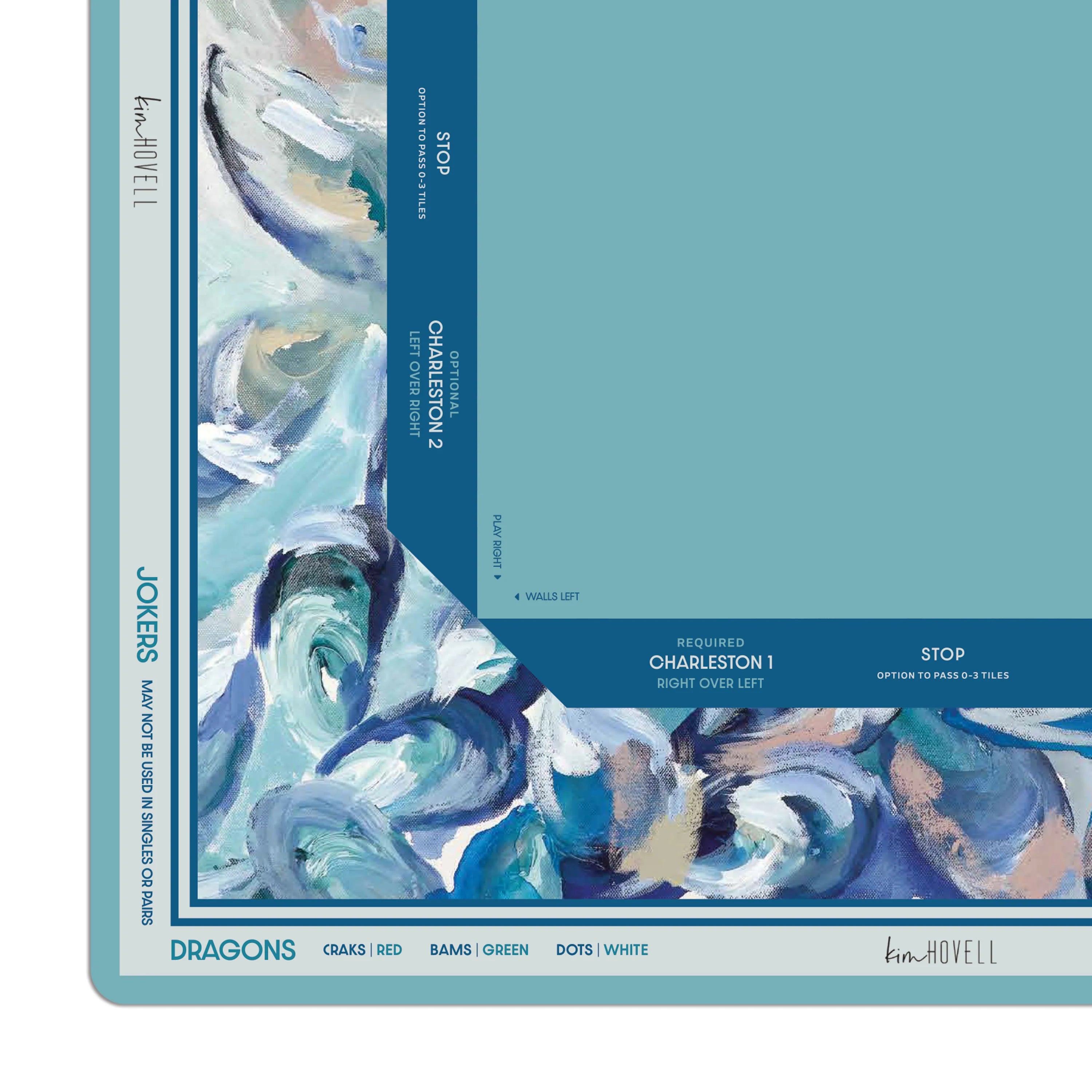 Kim Hovell Mahjong Mat | Azul Oysters
