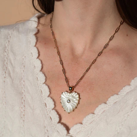 THATCH Malene Mother Of Pearl Bail Charm & Finn Necklace