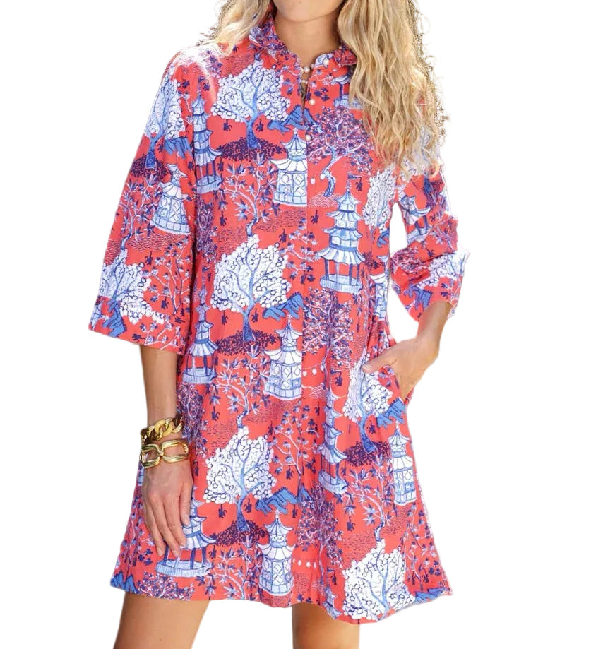 Margaux Dress Shanghai Red