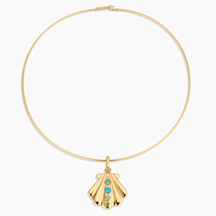 THATCH Maris Shell Choker Necklace - 14k Gold Plated