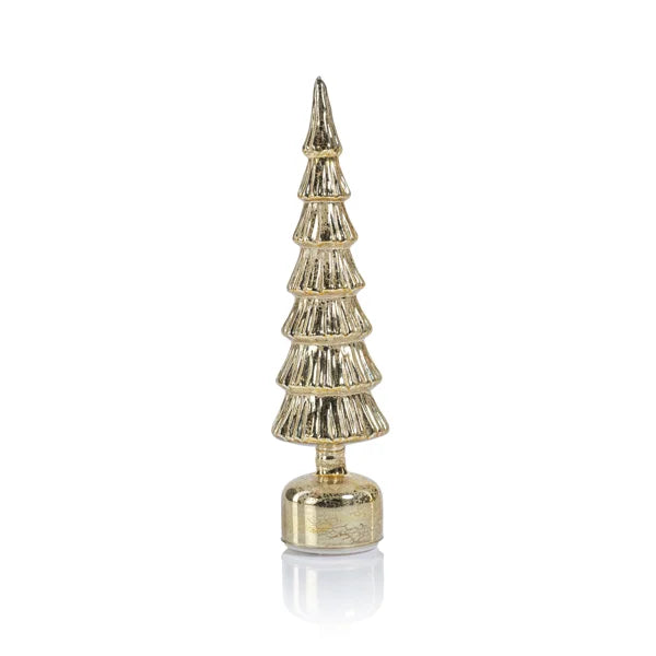 Alpine Rotating LED Tree - Antique Gold | 2 Sizes