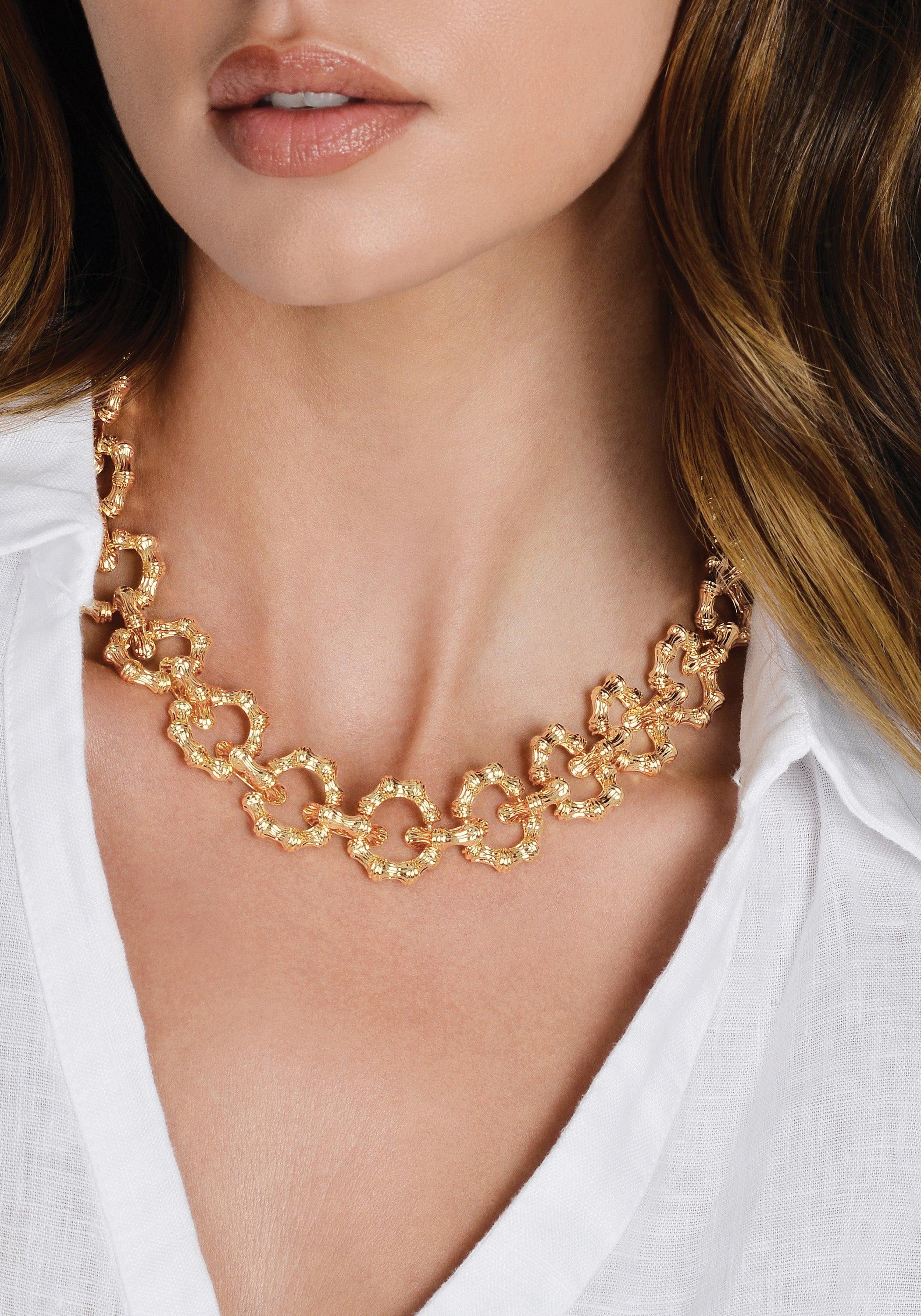 Anabel Aram Bamboo Chain Necklace