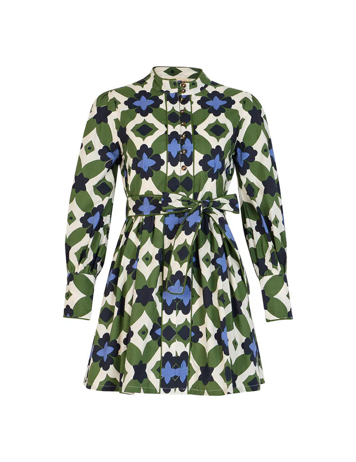 Beyond by Vera Nella Dress - Mosaic Green