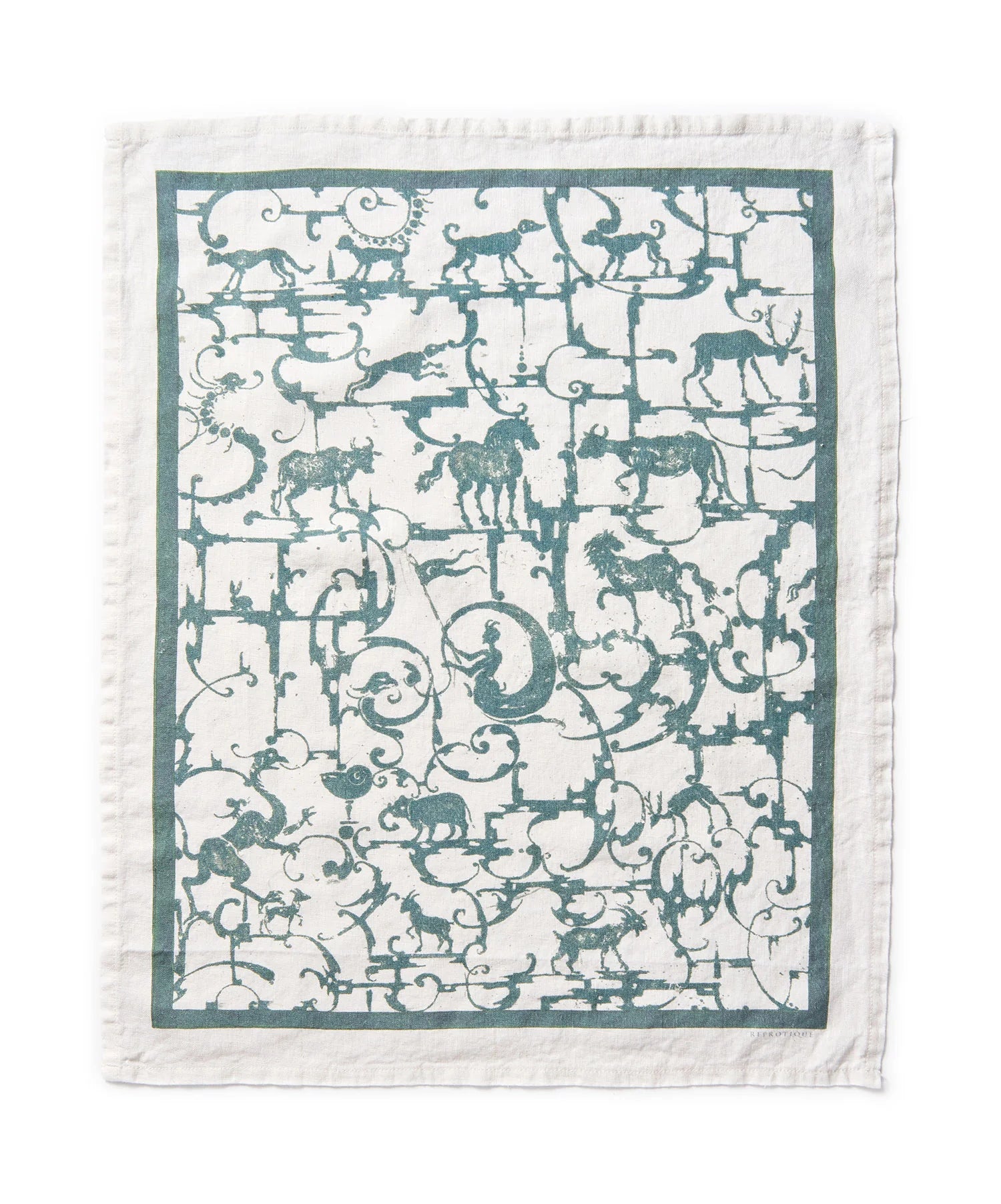Reprotique Blackwork Tea Towel | 2 Styles