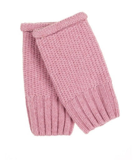 Echo Brioche Honeycomb Handwarmer - Rose