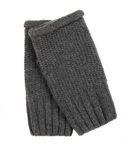 Echo Brioche Honeycomb Handwarmer - Charcoal
