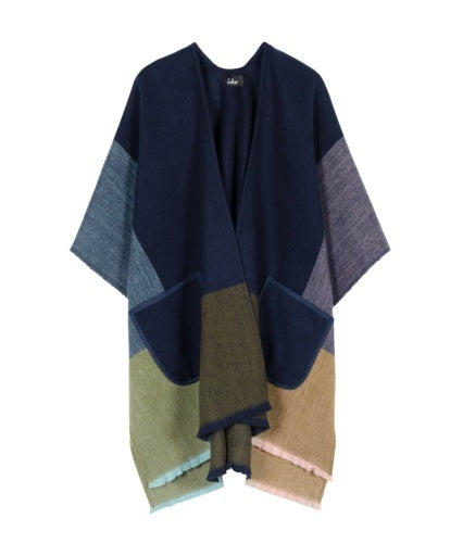 Echo Colormix Ruana - Navy