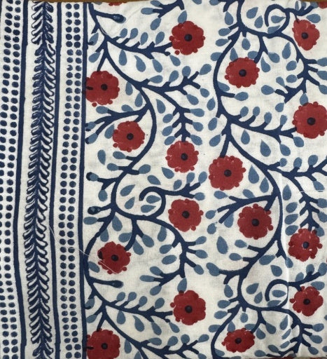 Pomegranate Stephanie Red & Blue Tablecloth - 2 Sizes