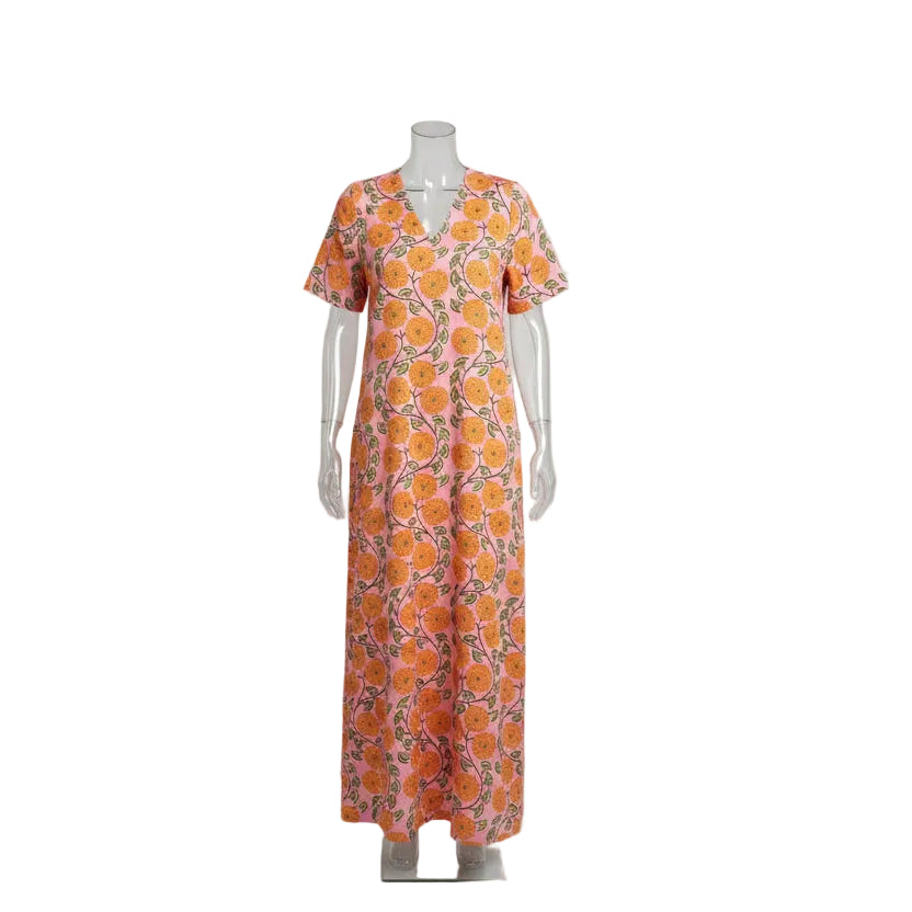 Fitzroy and Willa Edith Dress - Pink and Orange