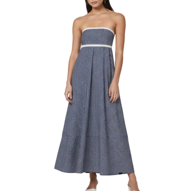 Timothy Dress - Indigo Stripe