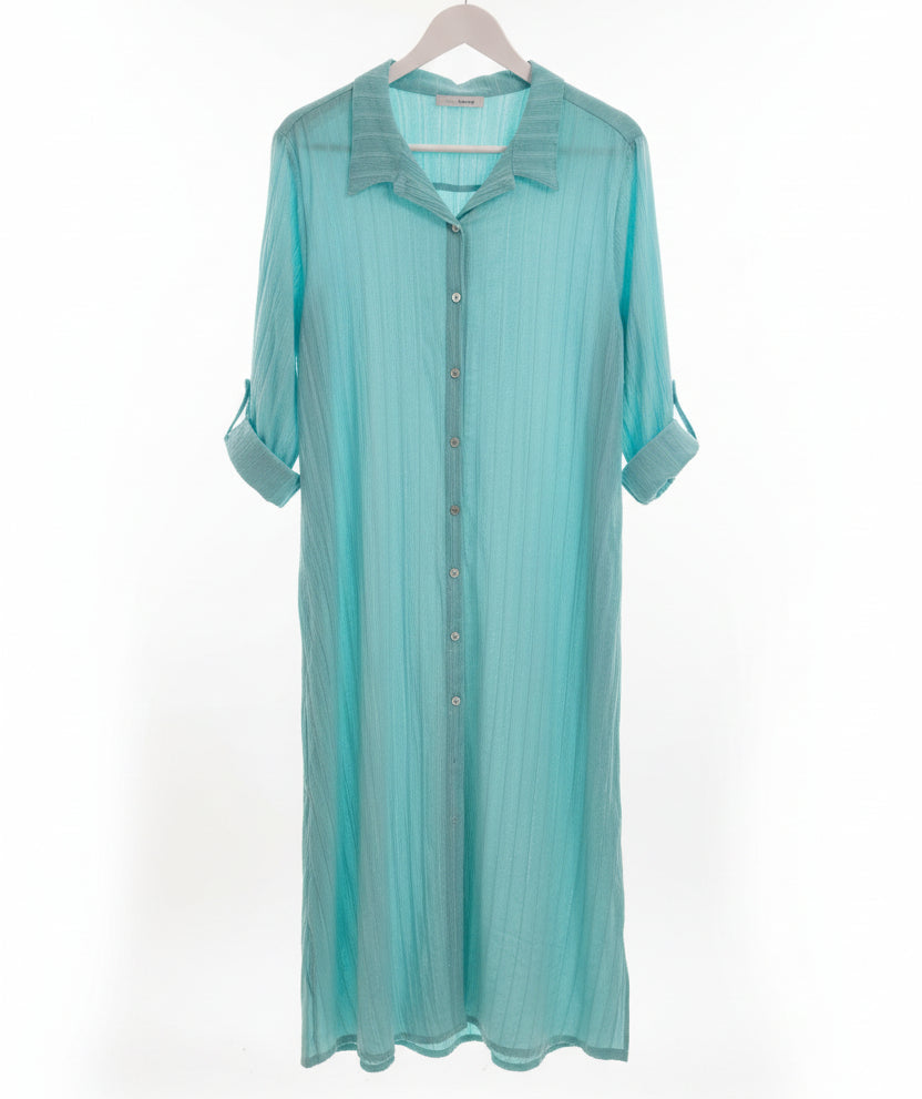 Daydreamer Maxi Dress - Aqua Gauze