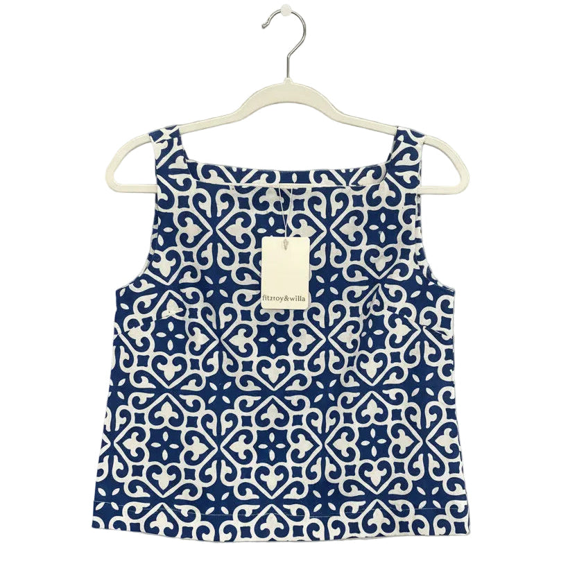 FITZROY & WILLA Annie Top - Blue/White