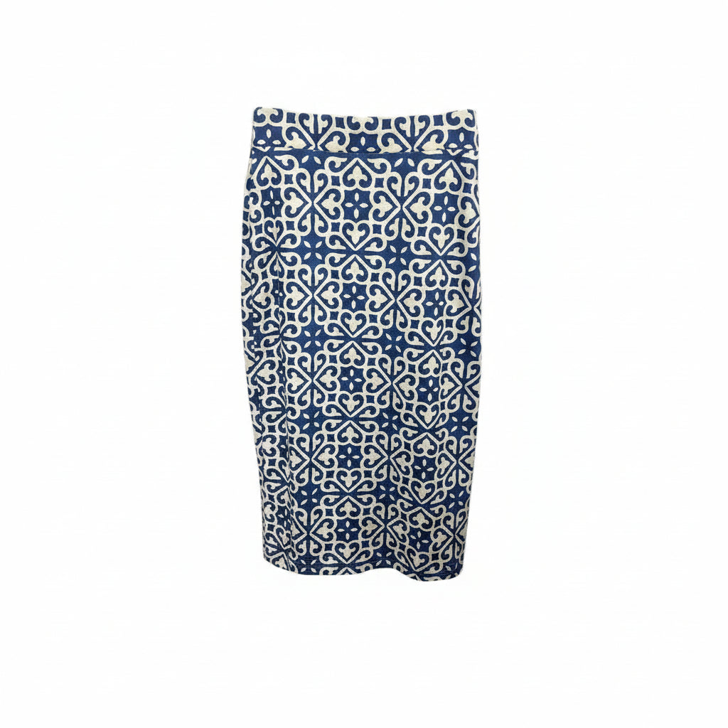 FITZROY & WILLA Taylor Skirt- Blue/White