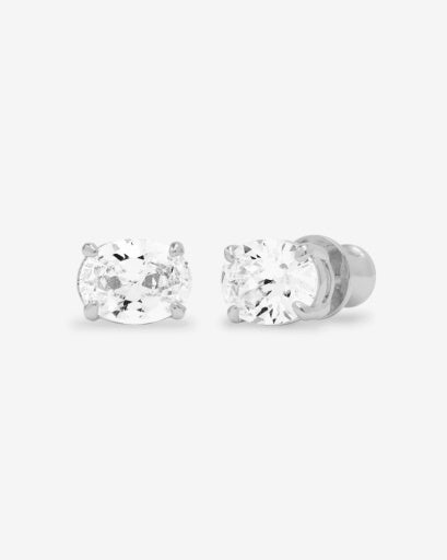 MELINDA MARIA Hello Gorgeous 8mm Studs - Silver