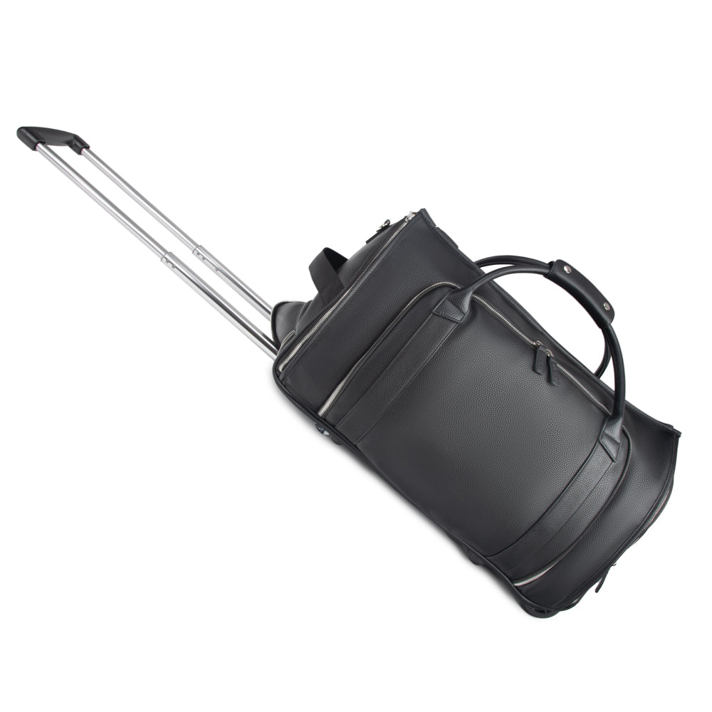 Brett 2-in-1 Garment & Duffel Roller Bag - Black