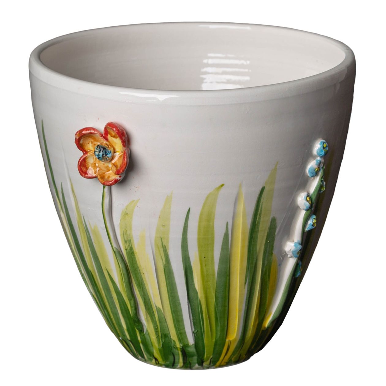 Colorful Flower Cachepot