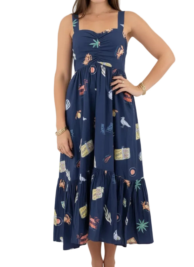 Clover Kelly Navy Celine Dress