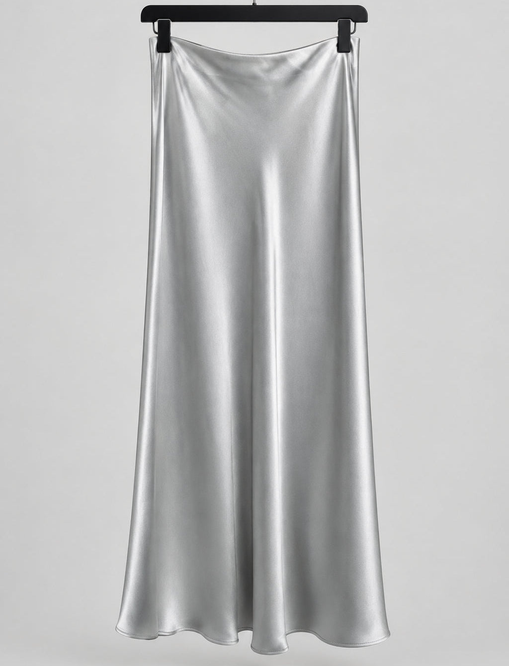 Tyler Boe Edie Charmeuse Skirt | Silver