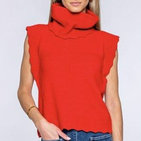 Elizabeth James Convertible Sweater | Red