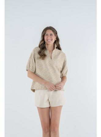 Emily McCarthy Poppy Top - Mosaic