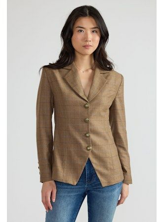 Thomas & Lourdes Arthur Blazer | Fawn Plaid