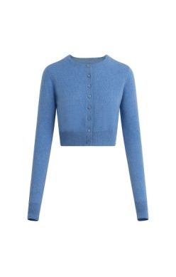 Favorite Daughter Cropped Rebecca Cardigan - River Blue