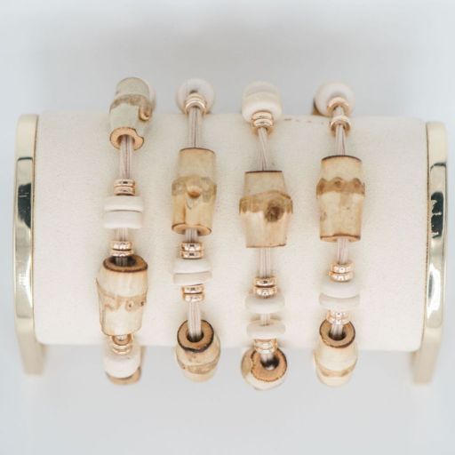 Bamboo Hair Tie - Coconut