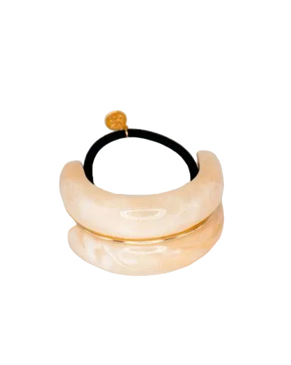Macaron Hair Cuff - Cream