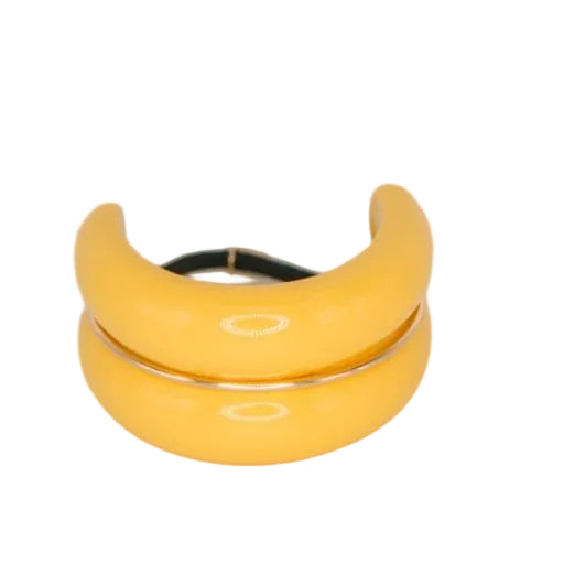 Macaron Hair Cuff - Yellow