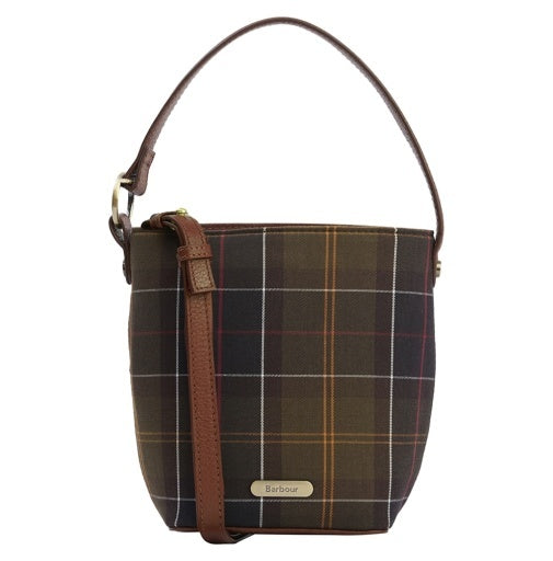 Barbour Cedar Mini Tartan Bucket Bag