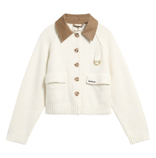 Barbour Alverstone Knitted Cardigan | Ecru