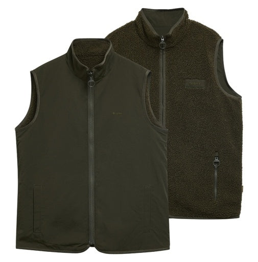 Barbour Reversible Fleece Gilet | Sage