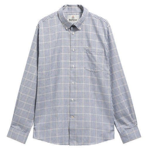 Barbour Henderson Regular Thermo Weave Checked Shirt | Deep Blue