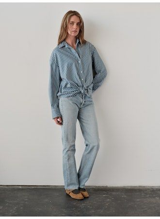 Cissa The Knot Top | Pine Stripe