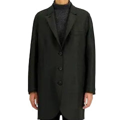 Harris Wharf London Boyfriend Coat Pressed Wool - Black