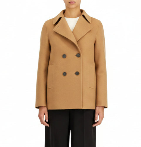 Harris Wharf London Peacoat Pressed Wool - Tan