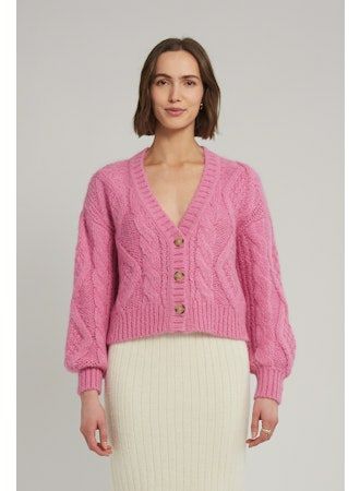Eleven Six Tara Cardi | Taffy Pink