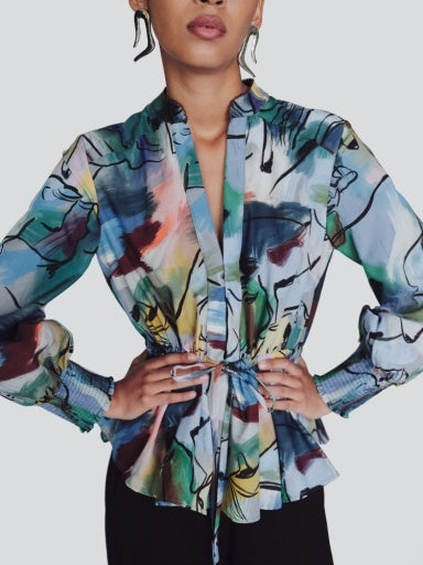 DE LORETA Domenica Blouse - Hacienda