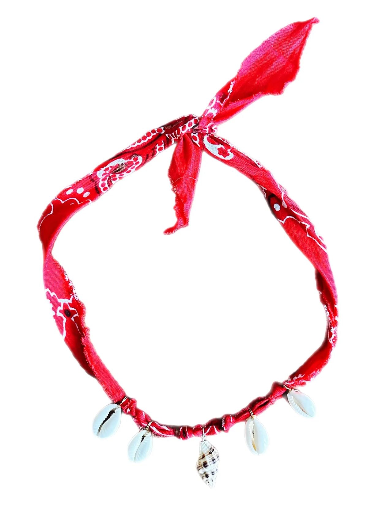 Bandana Shell Necklace - Five Colors