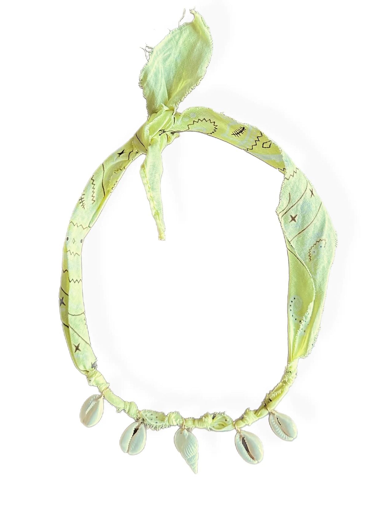 Bandana Shell Necklace - Five Colors