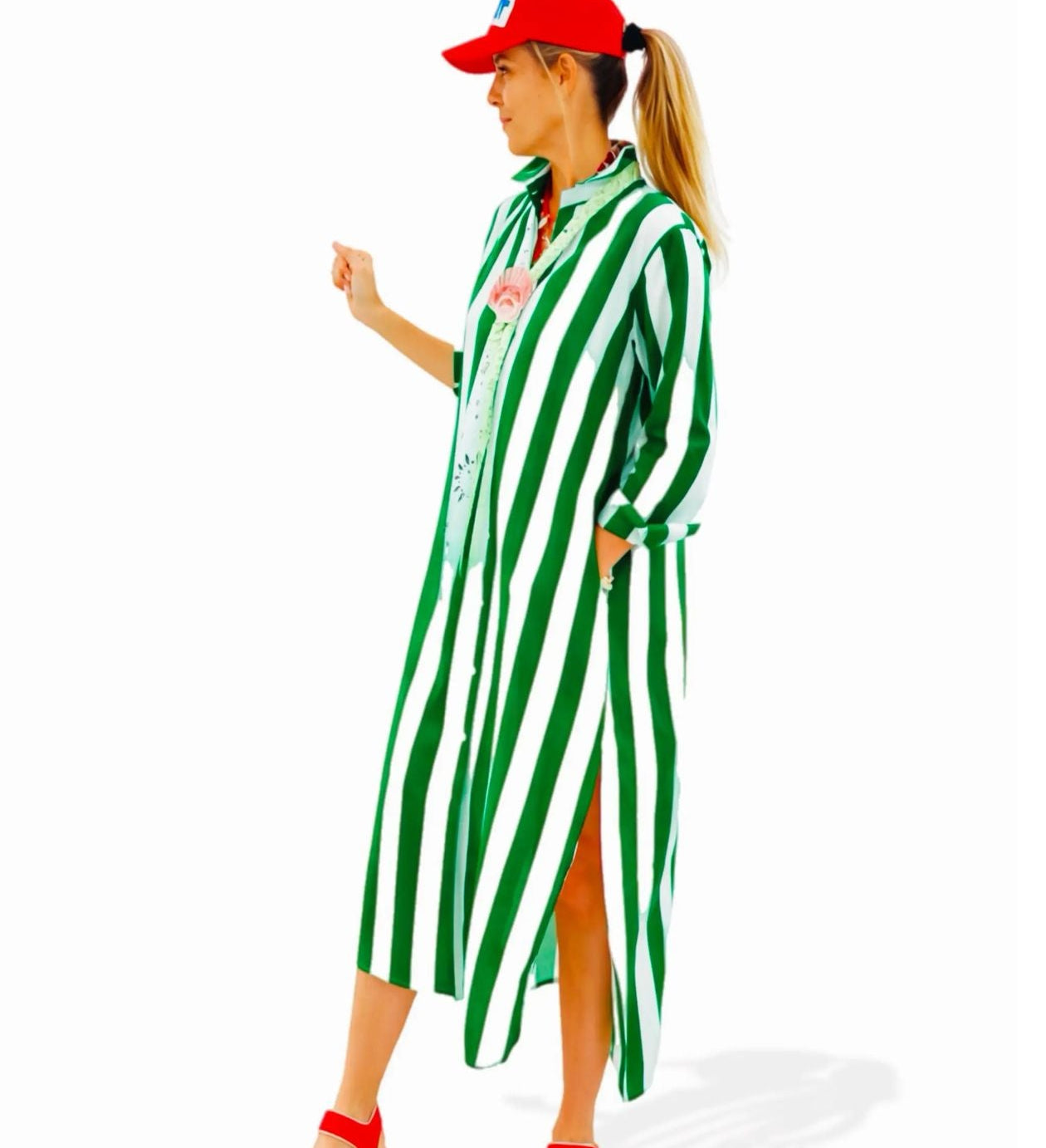 Surf Stripe Shirt Dress - Two Colors