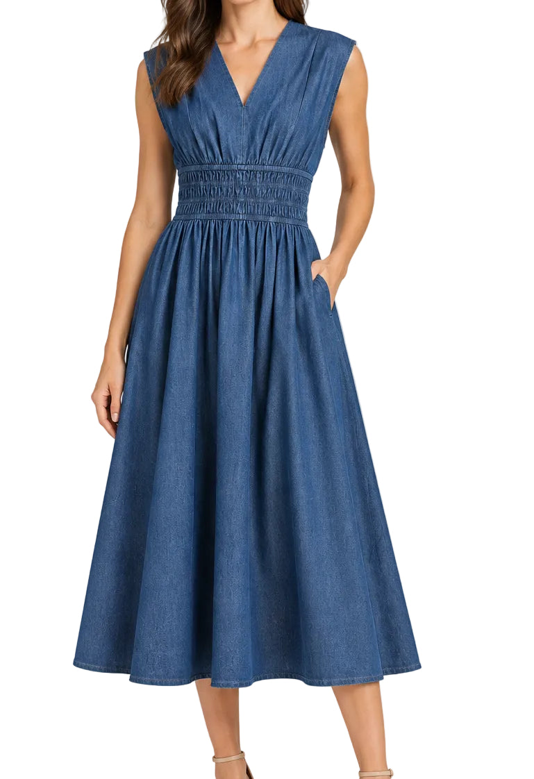 Fraiche Colette  Denim Dress