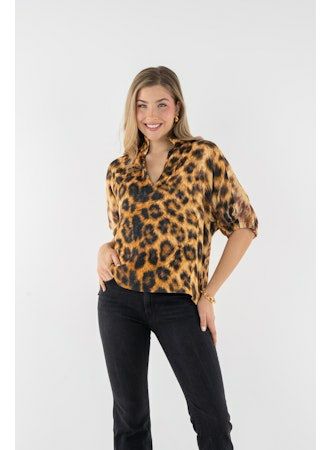 Emily McCarthy Poppy Top - Leopard