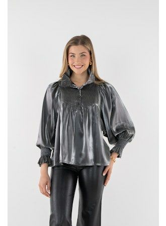 Emily McCarthy Charlotte Top - Black Tie
