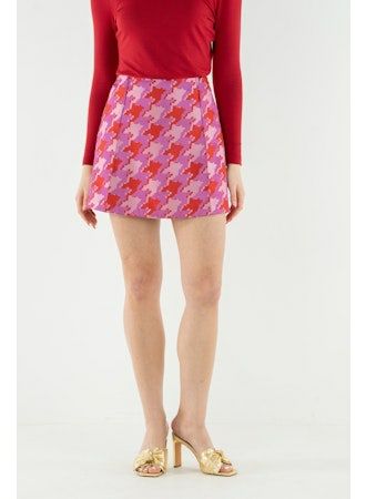 Emily McCarthy Social Skirt - Houndstooth