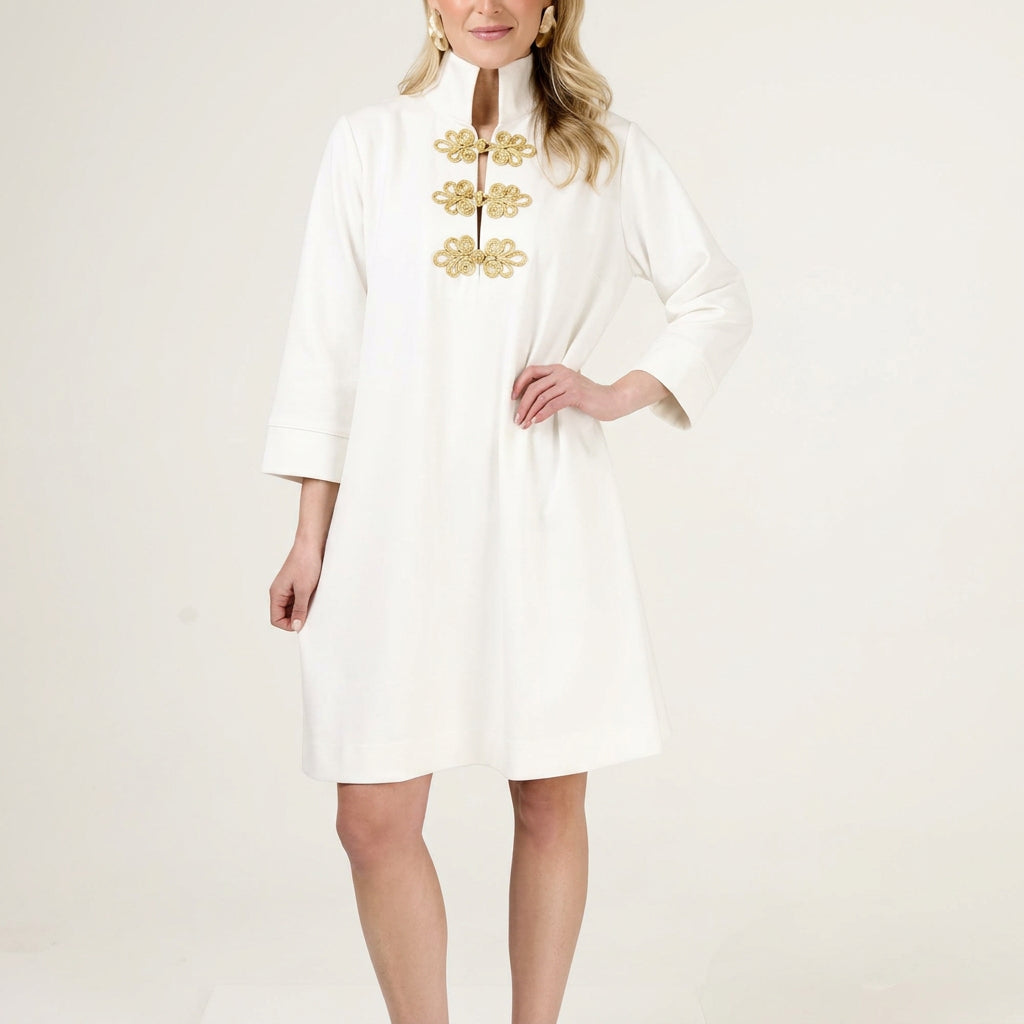 Holly Shae Arden Winter White w/ Frog Button